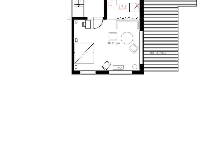 Apartment Eg-zimmer Mit Bad Und Terrasse Kassel